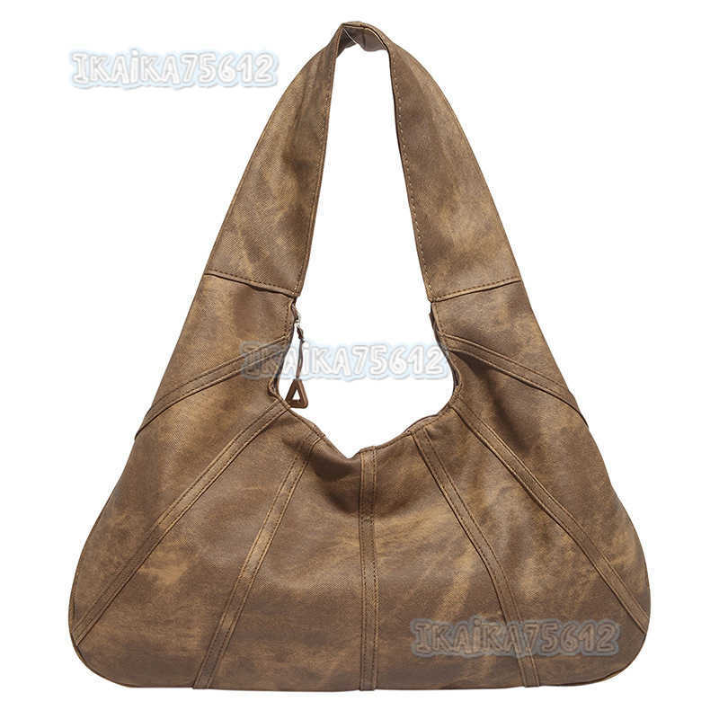 2025 Summer New Fashion Solid Color Casual Stylish Simple Commuter Large Capacity Shoulder Bag Tote Bag Underarm Bag H250806