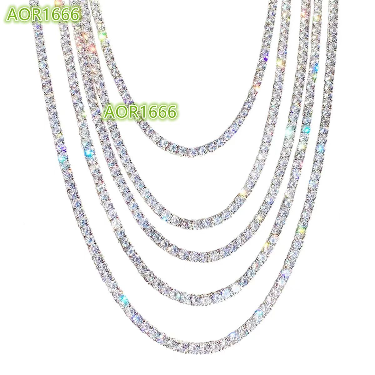 Mens 925 Silver Iced VVS Moissanite Diamond Necklace Hip Hop Cuban Link Tennis Chain Jewelry Gift Box for Europe US