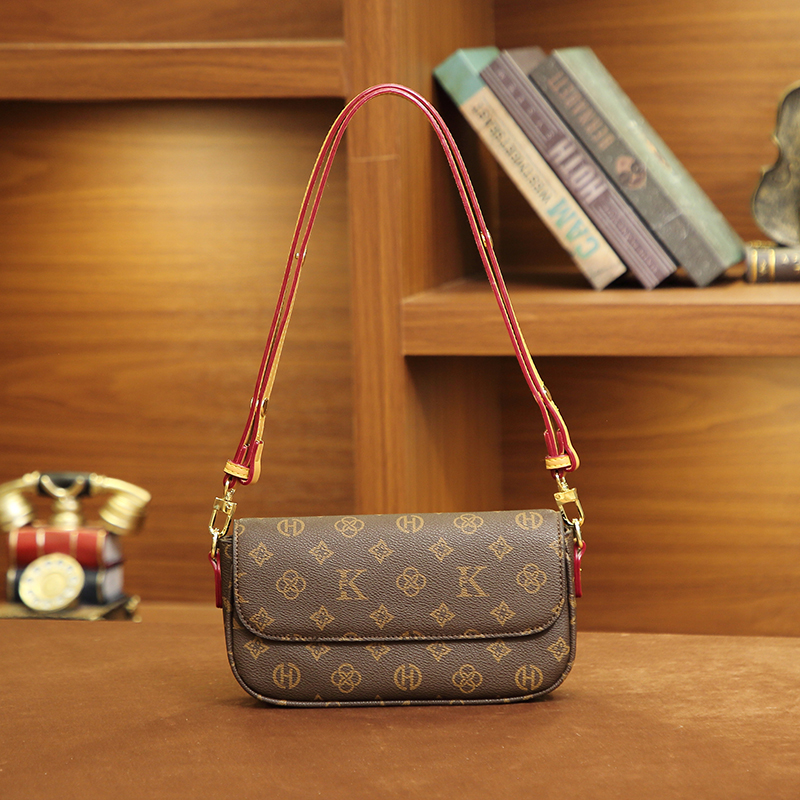 MKF designer bag free shipping Light luxury high-quality vintage floral shoulder bag with classic casual print and simple womens crossbody bags