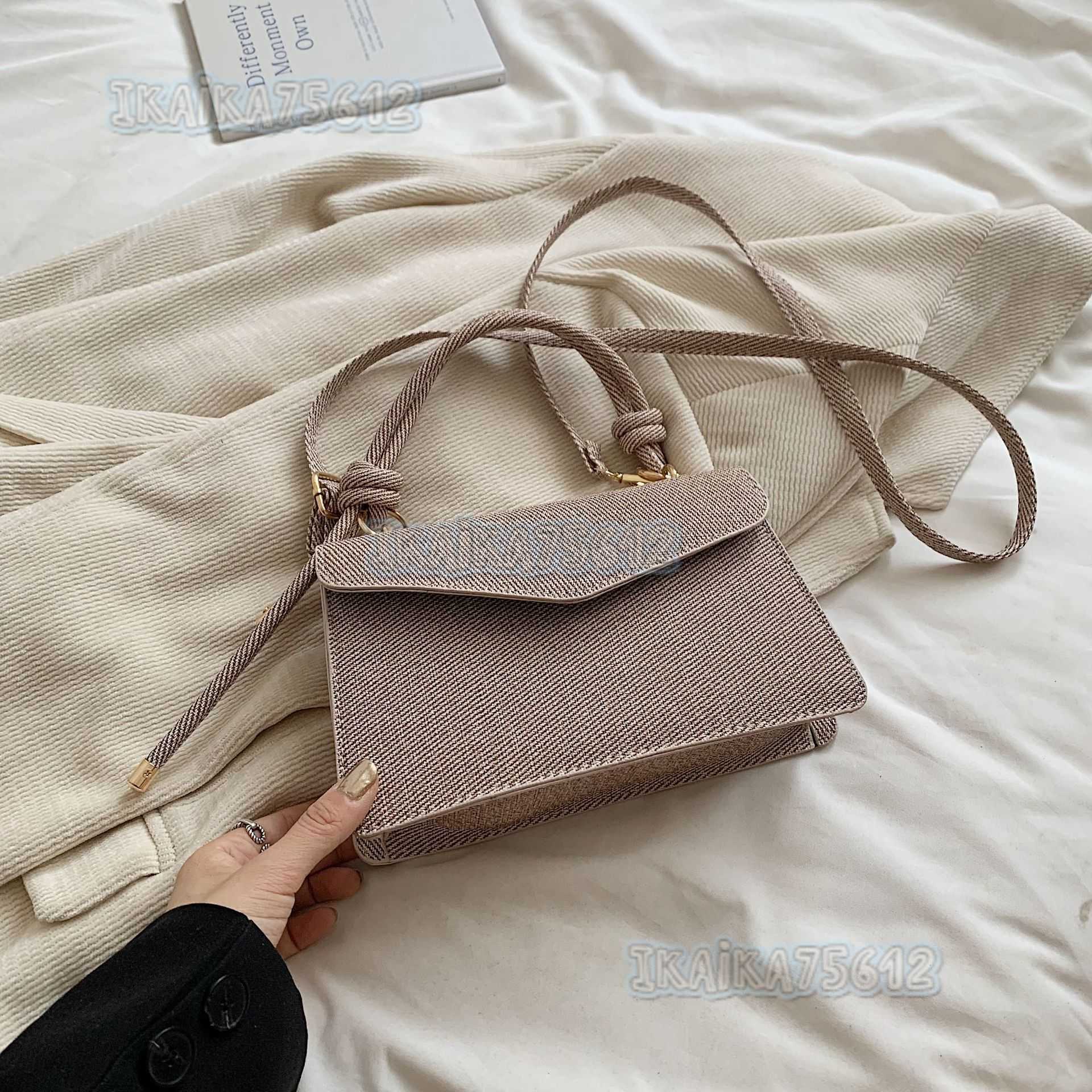 High-quality Texture Bag for Women 2024 Summer New Fashion Color-block Handbag Small Square Bag Versatile Shoulder Crossbody Bag for Women H250806