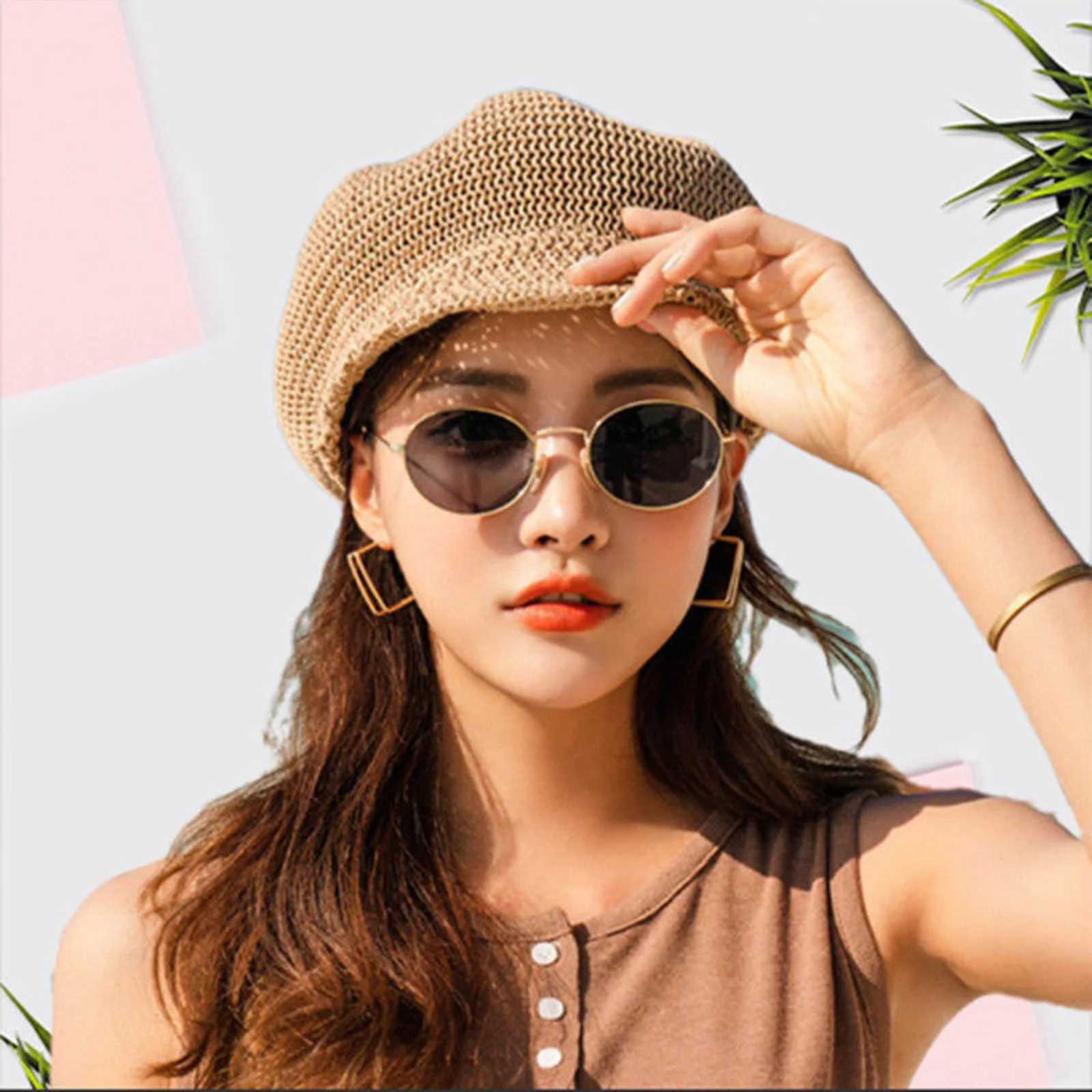 Womens Trend Beret Hats Classic French Style Beret for Women Solid Color Soft Fabric Summer Sun Protection Beret for Outdoor XJ250807
