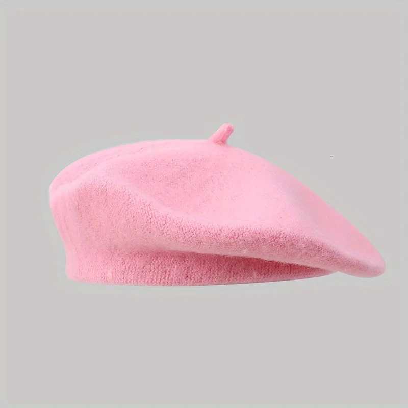 Mens and Womens Vintage Wool Beret Womens Fall and Winter Beret Model Womens Round Top Painters Hat Beret XJ250807