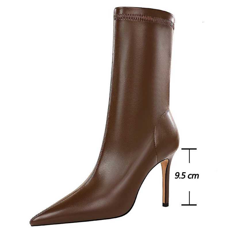 Bigtree Shoes Leather Boots Women Ankle Boots Autumn Winter Boots Women High Heels Short Boots Ladies Booties Chaussures Femme XJ250807