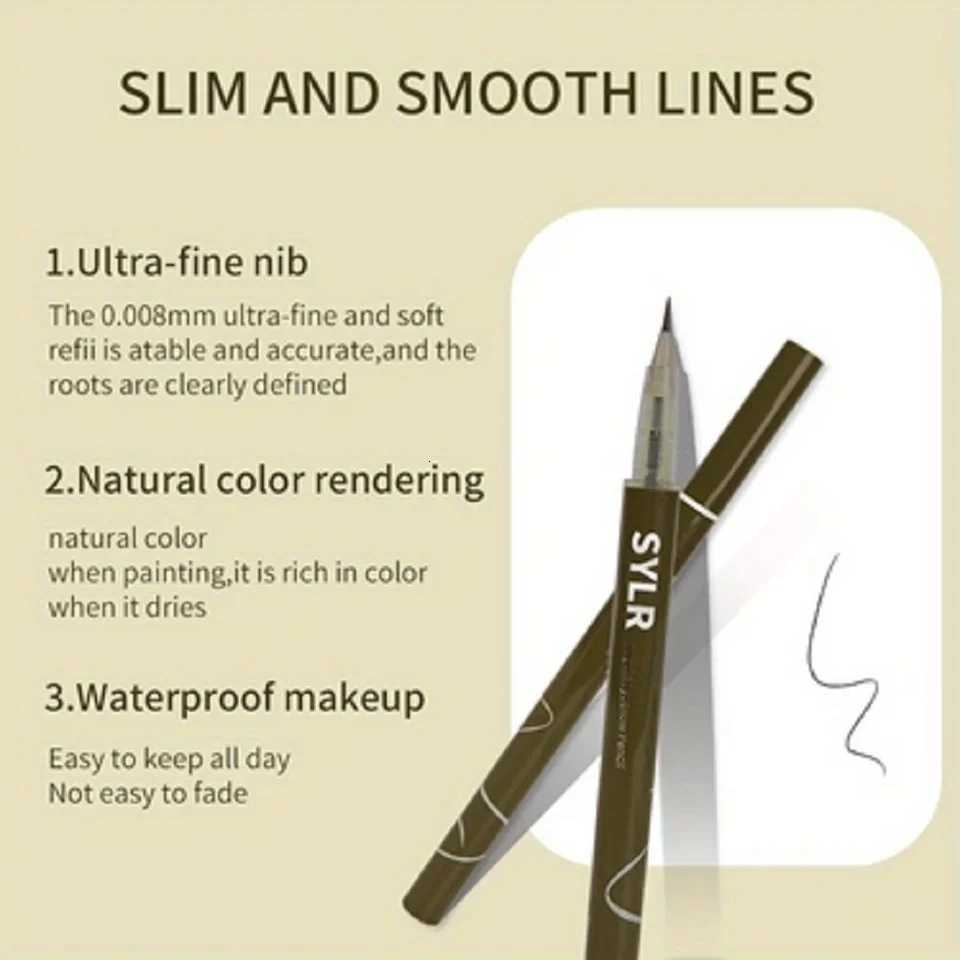 SYLR Ultra Fine Eyebrow Pen Waterproof Professional Sweat-proof Liquid Eye Brow Pencil Long Lasting Makeup Microblading W250807
