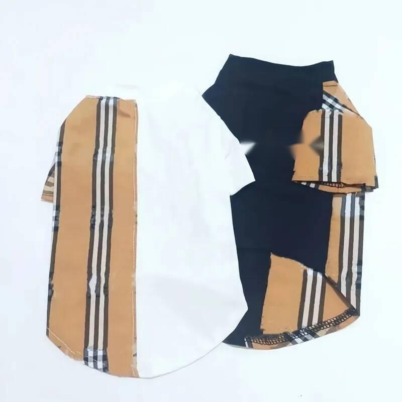 Designer Clothes Apparel Classic Plaid Pattern Cotton Pet T-shirt for Small Medium Dogs, Breathable Soft Dog Costume Dogs Cats,Pet Pullover Jumper L A