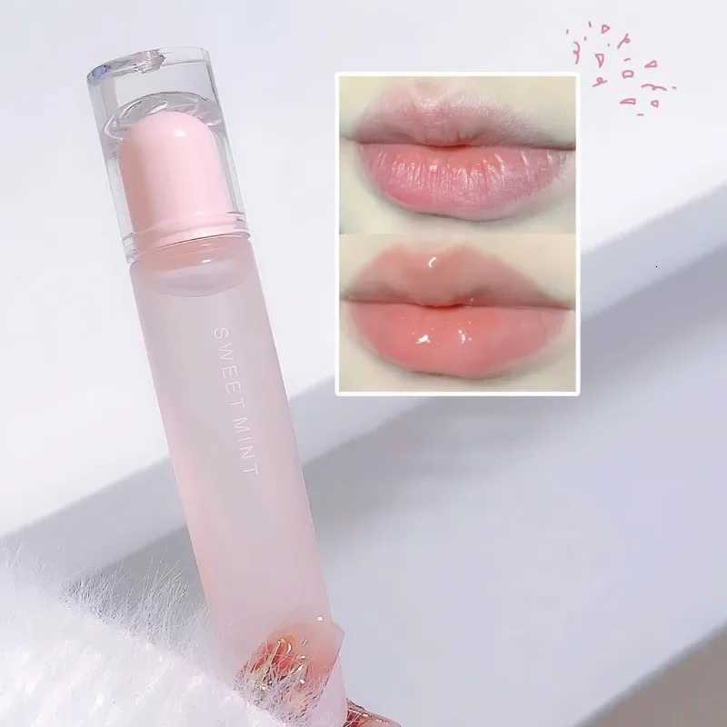 Glass Water Glossy Lip Gloss Full and Plumping Lip Balm Hydrating Moisturising Lip Care Clear Nude Color Jelly Lipsticks PrimerXJ250807