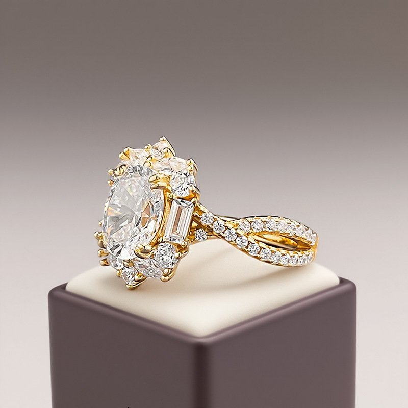 Hui Zhi Wing Jewelry S Pure Silver New Ins Style Daily Simple 7*9 Pigeon Egg Ring for Women