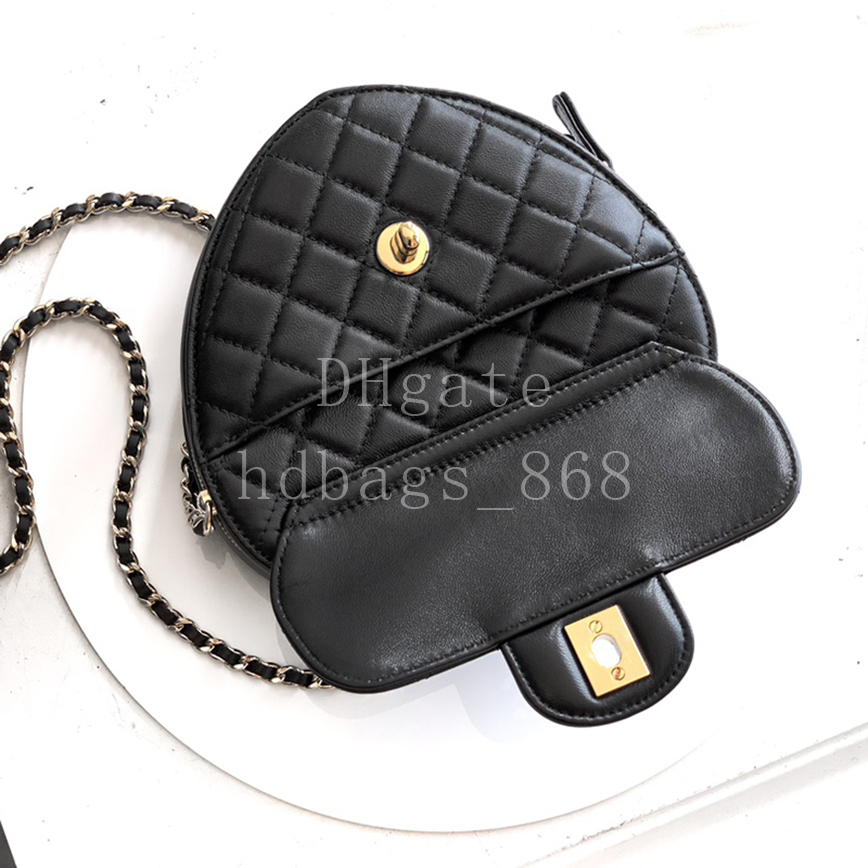 Mirror quality Luxury Designer bags Heart Bag Fashion Crossbody bags 19CM Lambskin Handbag With Box C732