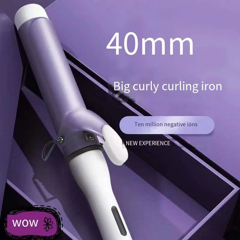 Professional 40Mm Ceramic Swivel Curling Iron Hair Curler With Big Wave Electric Curler Hair Styling Tool 250729
