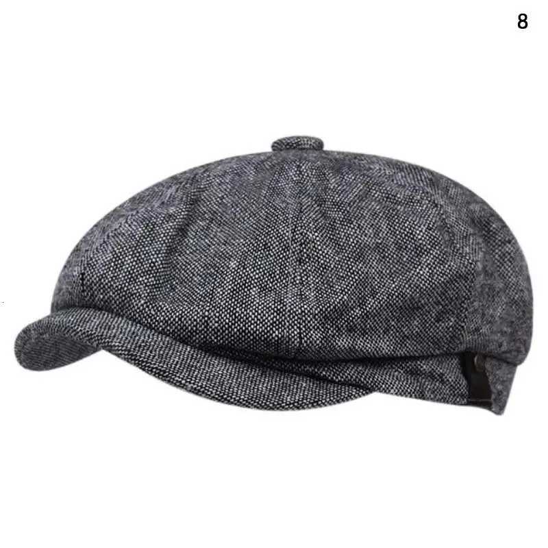 Men Casual Peaky Blinders Hat Spring Autumn Retro Beret Hats Wild Casual Hats Unisex Wild Octagonal C Girl Newsboy English Hat XJ250807