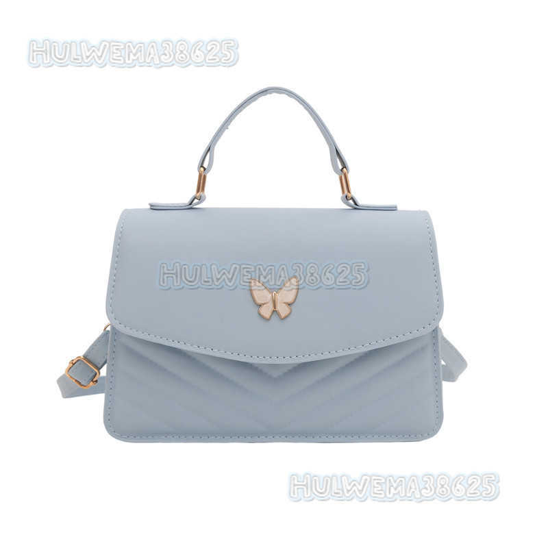 2025 Trendy Casual Textured Small Bag for Women New Elegant Butterfly Niche Single Shoulder Crossbody Bag Small Square Bag H250806