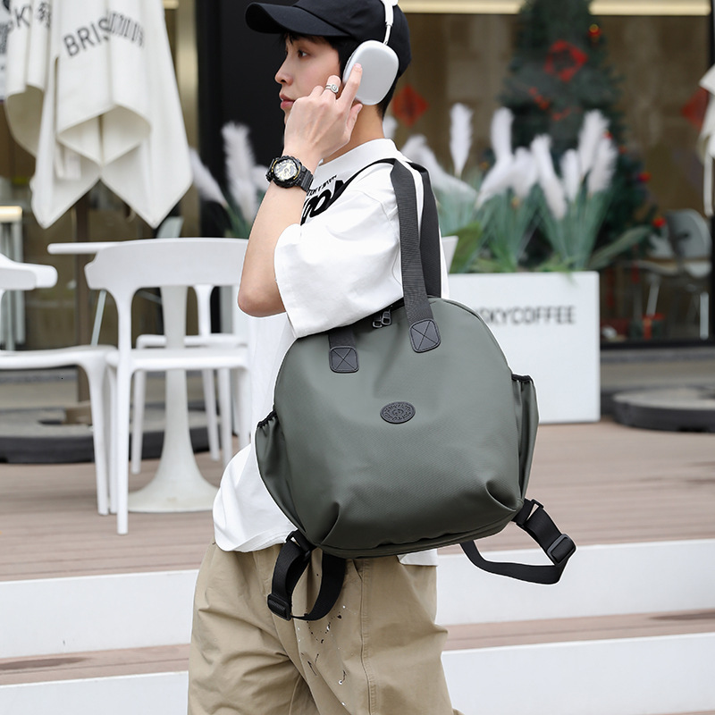 New Fashion Versatile Handbag Lightweight Student Backpack Leather Casual Bag