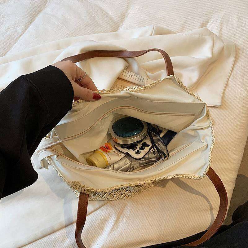 Fashion trendy bag for beach travel, women's handbag, shoulder bag, large capacity