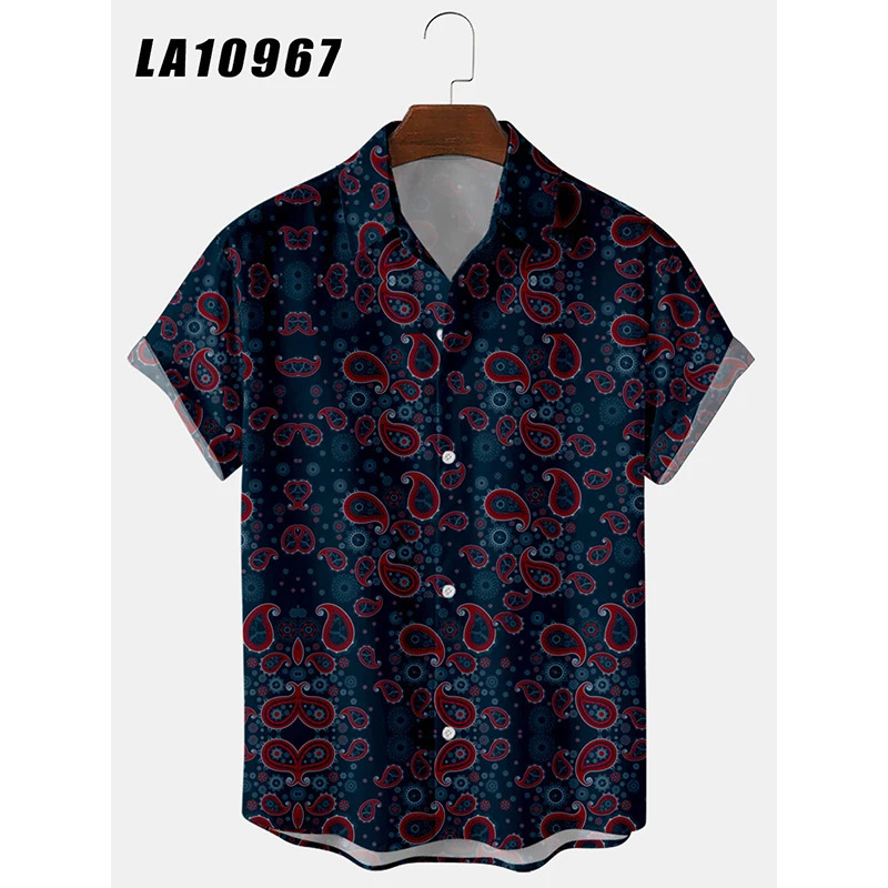 2024 Mens Shirts Creative Panda Printed Short Sleeve Shirt Men Street Summer Hawaii Beach Retro Harujuku For 250807