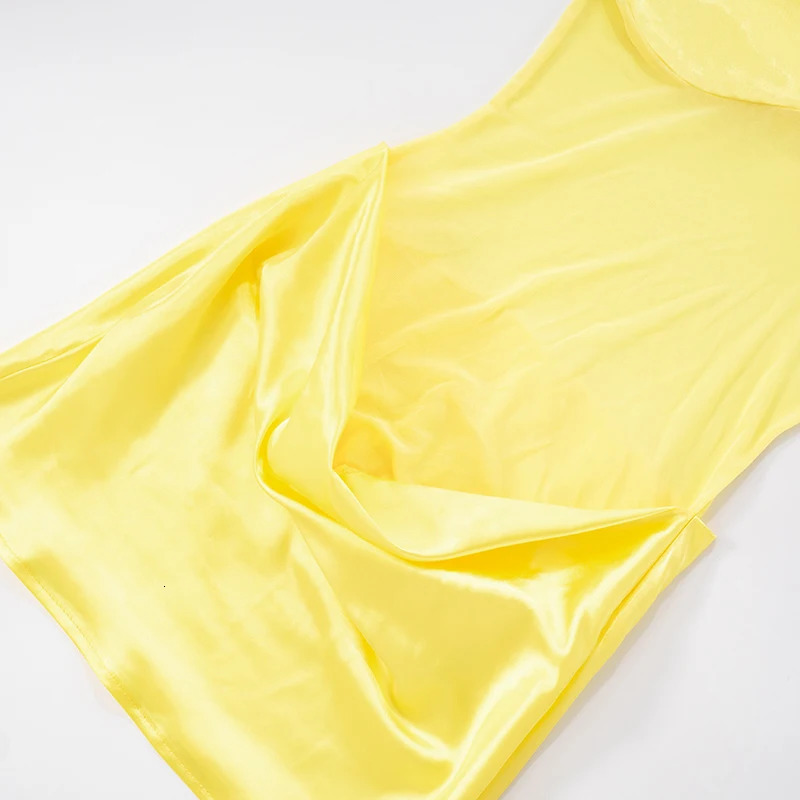 CUTENOVA WomenS Summer Arrival Faux Silk Patchwork Mesh OffTheShoulder Sleeveless Bodycon Dress Fashionable Elegant 250807