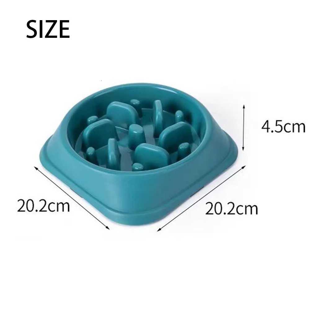 Pet Dog Slow Feeder Bowl Non Slip Bowl Anti-Gulping Pet Slower Food Feeding Dishes Dog Bowl for Medium Small Dogs Puppy Y250806