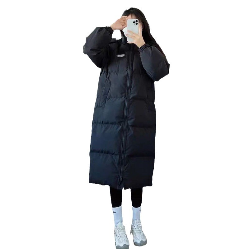 Women's 2025 New Mid-Length Oversized Down Alternative Puffer Coat - Thickened Winter Parka, Longline Quilted Jacket Warm