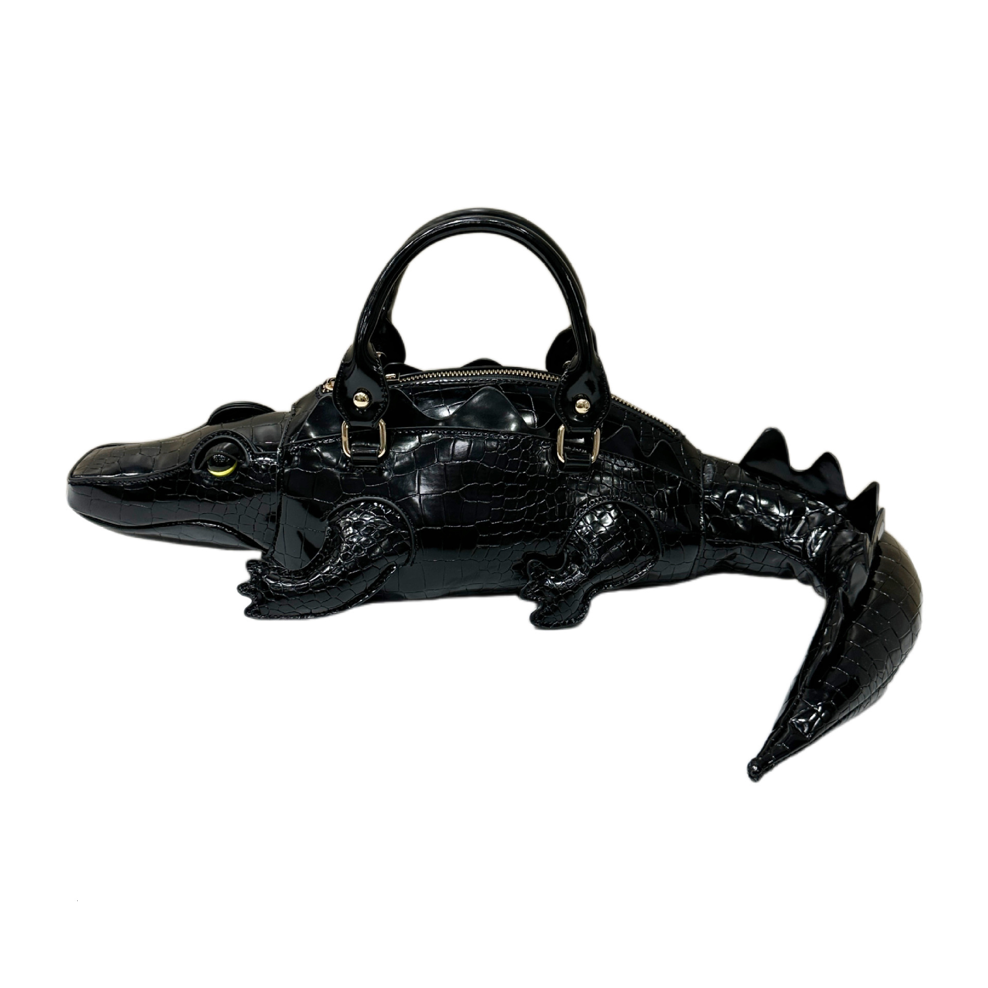 Free shipping designer Creative Quirky Irregular Handbag Shoulder Bag 2025 Niche Design Three-Dimensional Crocodile Bag Hot Girl Crossbody Bag