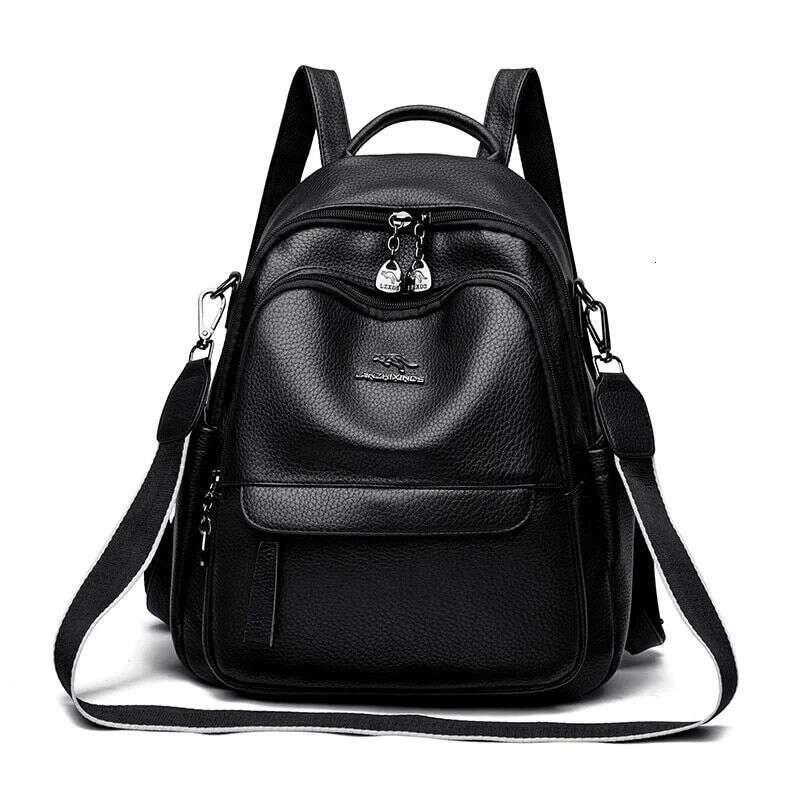 Women 's Backpack Shoulder PU High-Capacity Ladies 2024 Year Women's Bags School Travel Bag Fashion For Girls wallet
