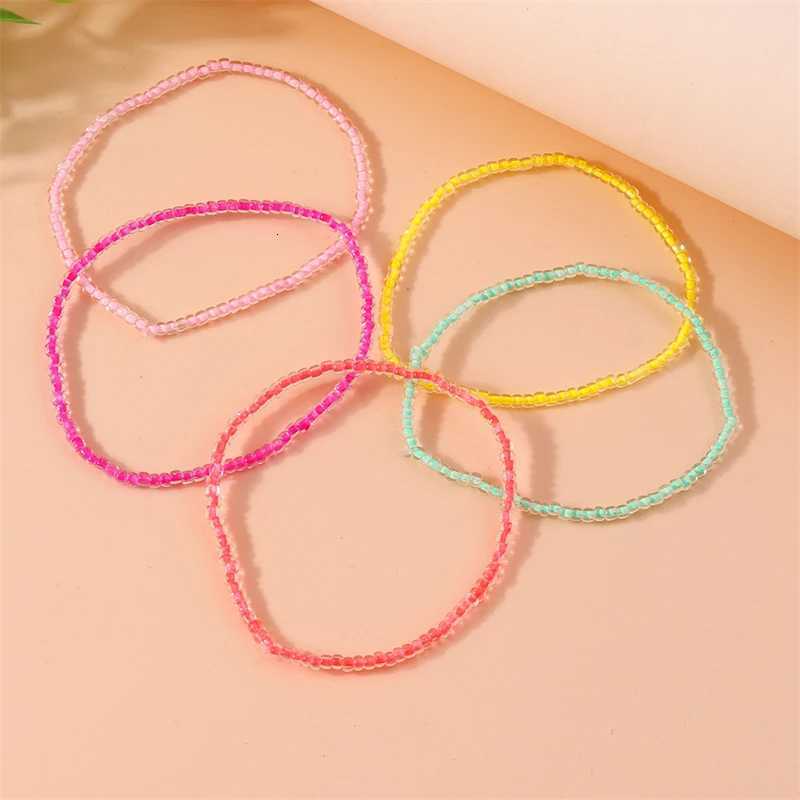 Bohemian Handmade Beads Anklet for Women Summer Beach On Leg Foot Chain Anklet Girls Party Holiday Jewelry Gifts Y250805