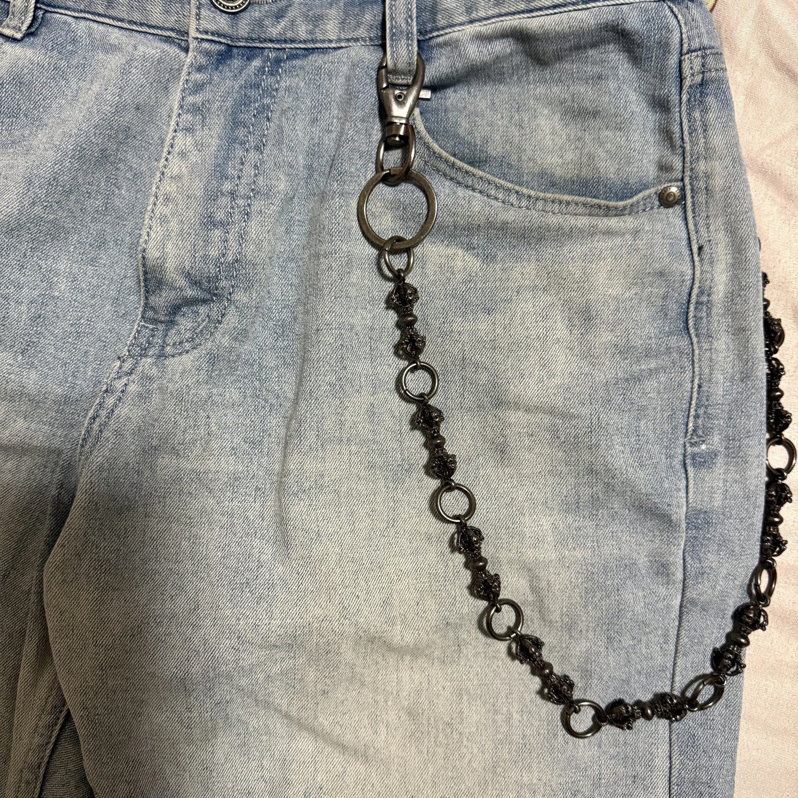style pants chain fashionable and personalized denim accessories bag chain punk style double-layer waist chain 250806