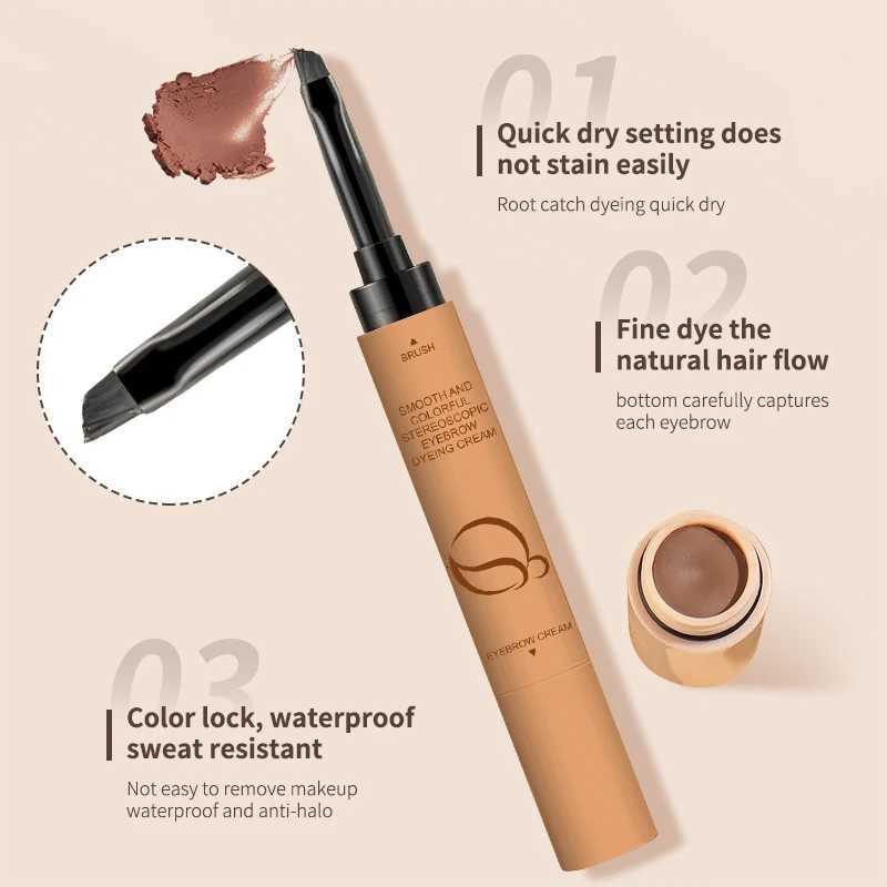 Waterproof Eyebrow Cream Smudge Proof Brows Long Lasting Natural Look Smooth Lightweight For Perfect Brows Makeup Cosmetics W250807
