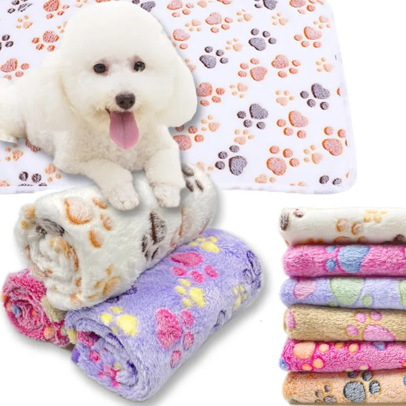 Soft Fluffy High Quality Pet Blanket Cute Cartoon Pattern Non Slip Warm Comfortable Mat Machine Washable All Season for Cat Dogs 250804