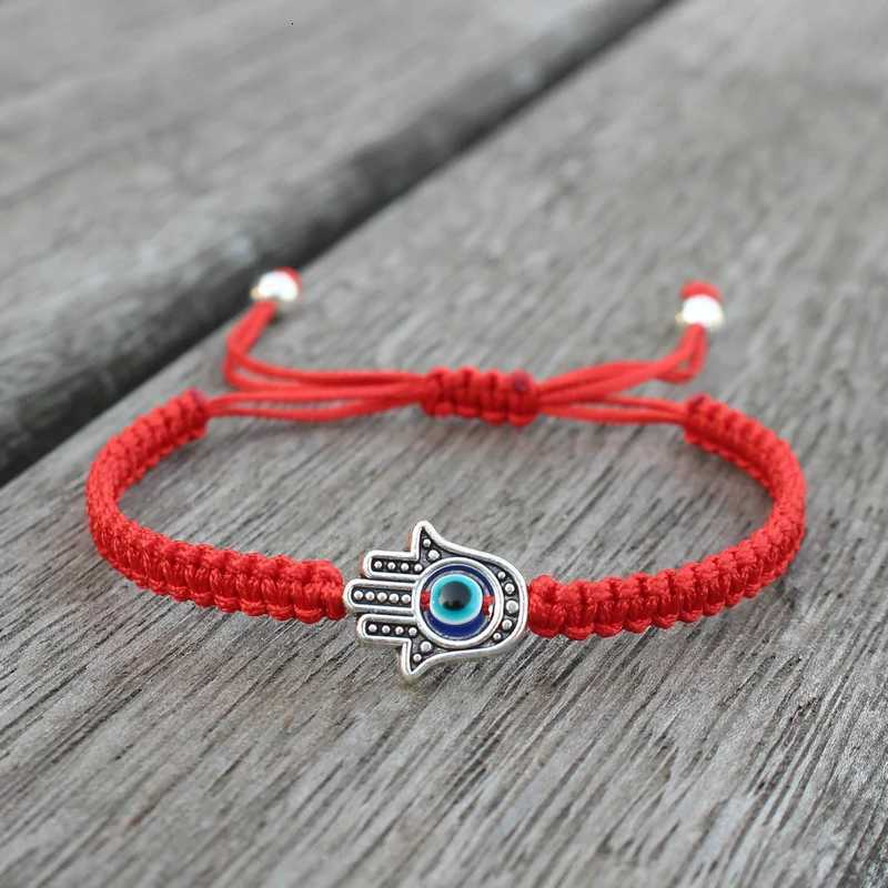 Handmade Adjustable Braided Rope Bracelet Lucky Fatima Hamsa Hand Evil Eye Charm Bracelets for Women Men Couple Amulet Jewelry W250807