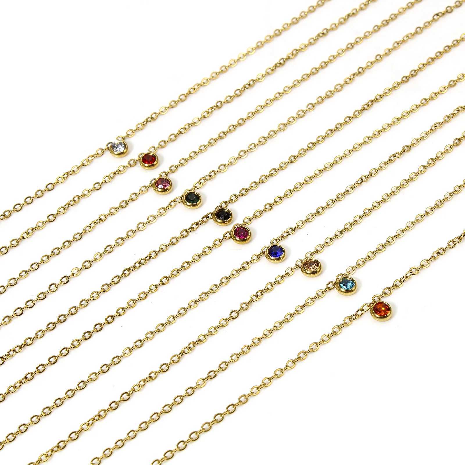 1PC Classic Colorful Rhinestone Charms Anklet Gold Color Stainless Steel Anklet For Women Foot Chain Summer Beach Jewelry 22cm Y250805