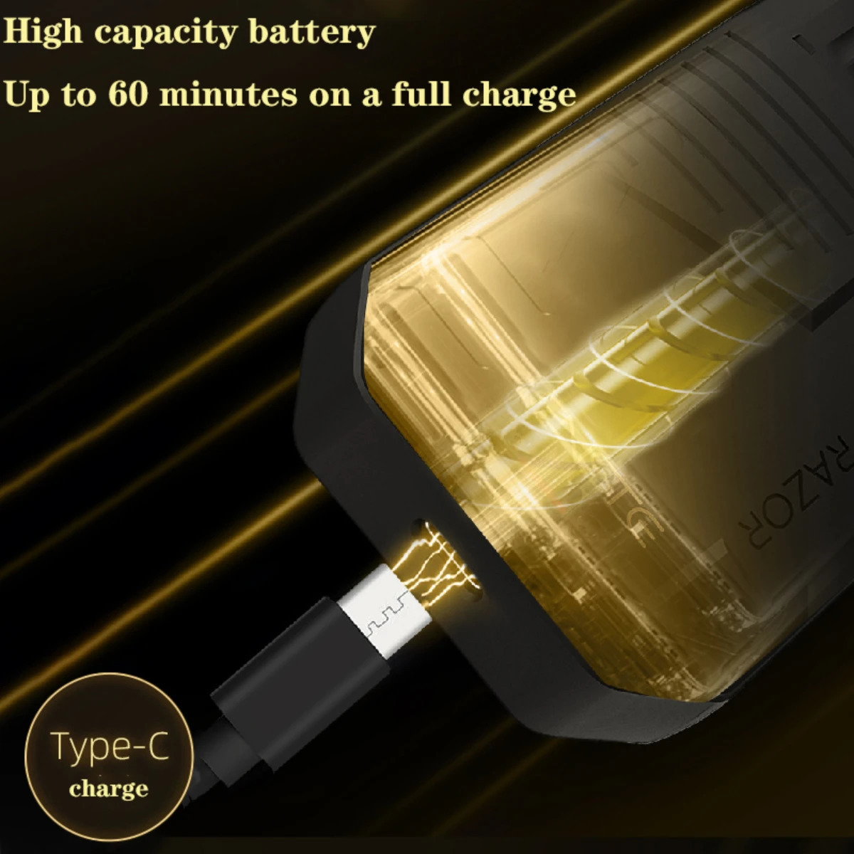 VGR Razor Rechargeable Razor Professional Beard Trimmer Electric Trimmer Reciprocating Shaver Finishing Shaver for Man V-375 250805