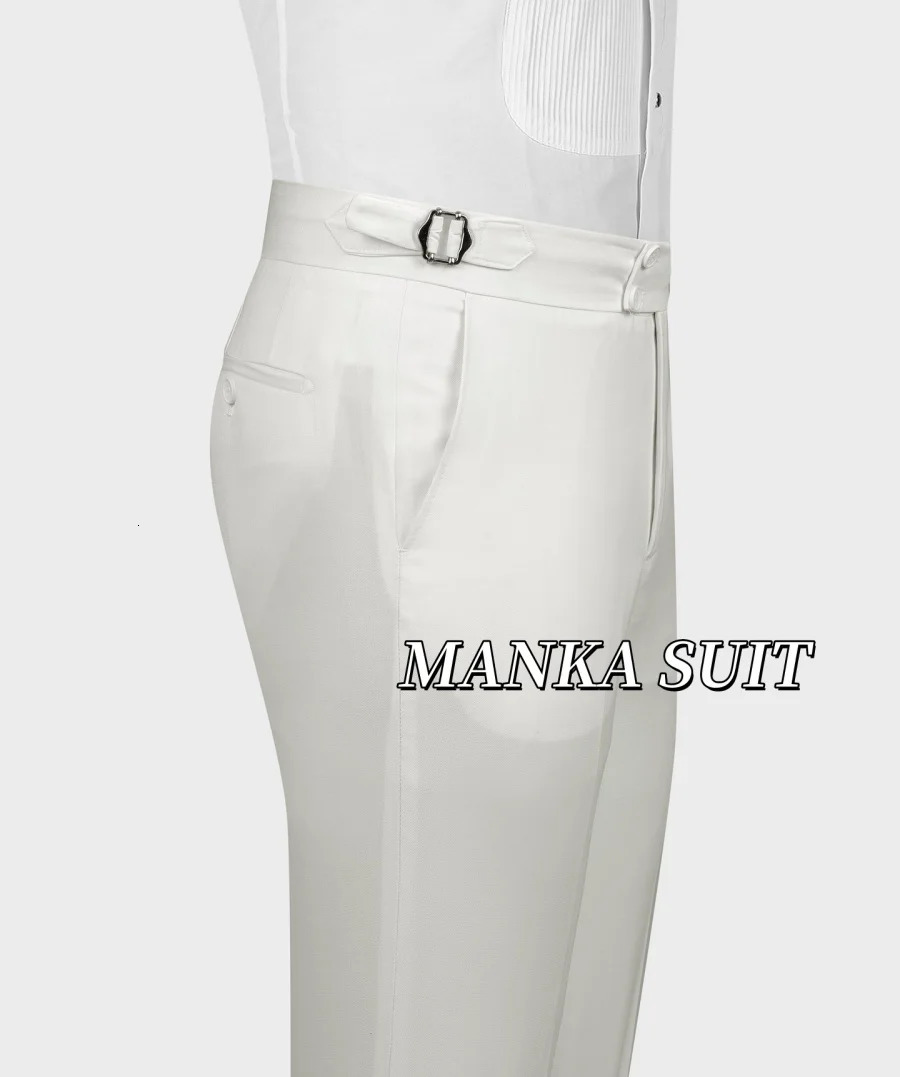 ed Lapel Blazer Bowknot Crystal Belt Outfits Wedding Prom Formal Occasion 2pcs Pants Mens Suits 250807