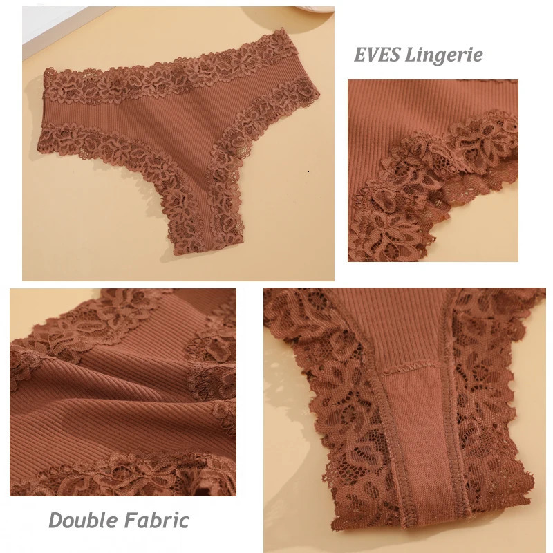 7PCSSet Women Sexy Lace Panties Seamless Cotton Brazilian Girls Breathable Low Rise Underwear Female Soft Lingerie 250807