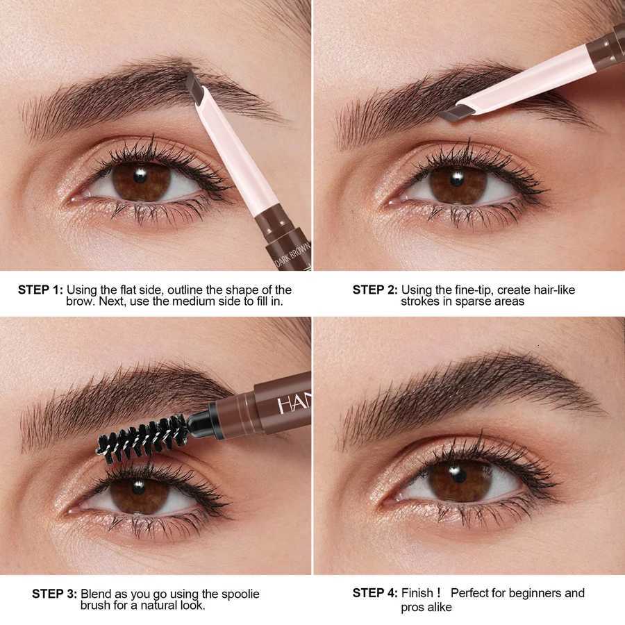 Eyebrow Cosmetics Pencil Waterproof Double-headed Eyebrow Tattoo Natural Long-lasting Makeup Paint Wild Eyebrow Pencil W250807