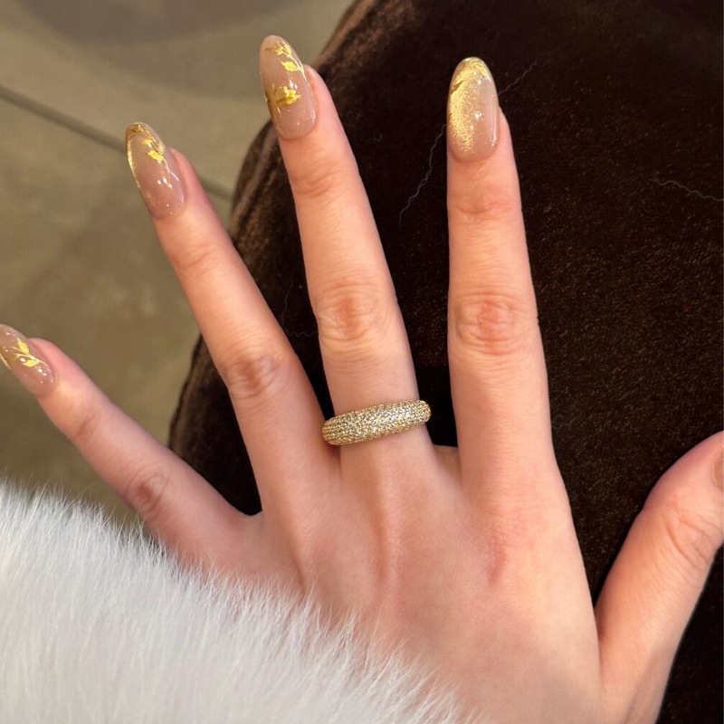 2025 Choucong Vintage Jewelry 925 Sterling Silver Gold Fill Pave White 5A Zircon Diamond Top Sell Elagent Gorgeous Eternity Lady Wedding Open Ring Adj