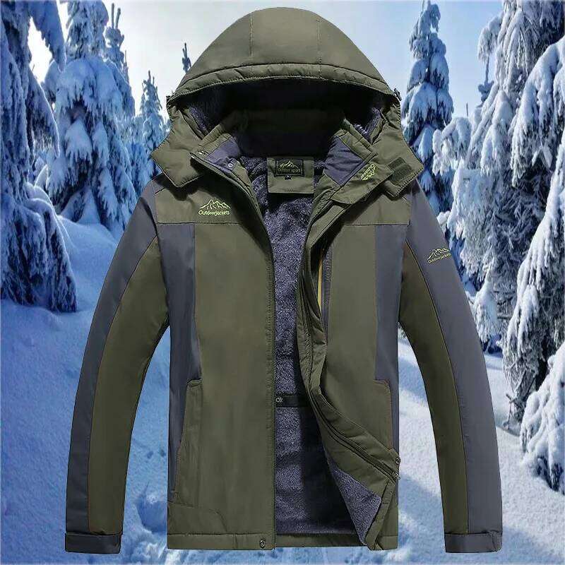 2025 Winter Men's Down Sports Casual Coat, Red Waterproof Jackets (This Jacket Has A Thinner Version Available)