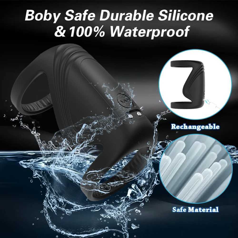 Bluetooth Penis Vibrator for Men Masturbator Sex Machine Penis Delay Trainer Cock Ring Glans Massager Male Sex Toys for Adults W250807