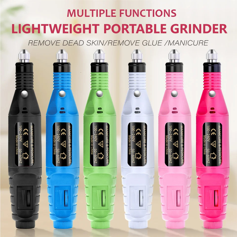 Nail Sander Set Electric Nail Drill Machine Grinding Equipment Milling Cutter For Manicure Pedicure Strong Polishing Tools 250807