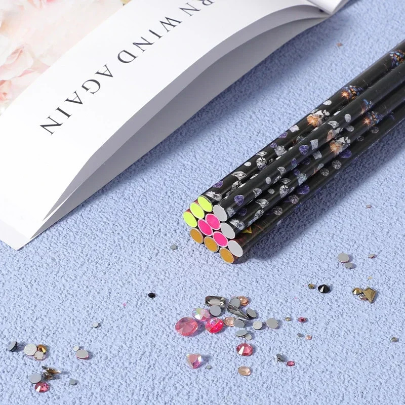 5pc/set Nail Dotting Pen Picking Rhinestones Gems Drill Crystal Wax Pencil Diamond Picker Nail Art Decoration Tool Nail Art Tool 250805