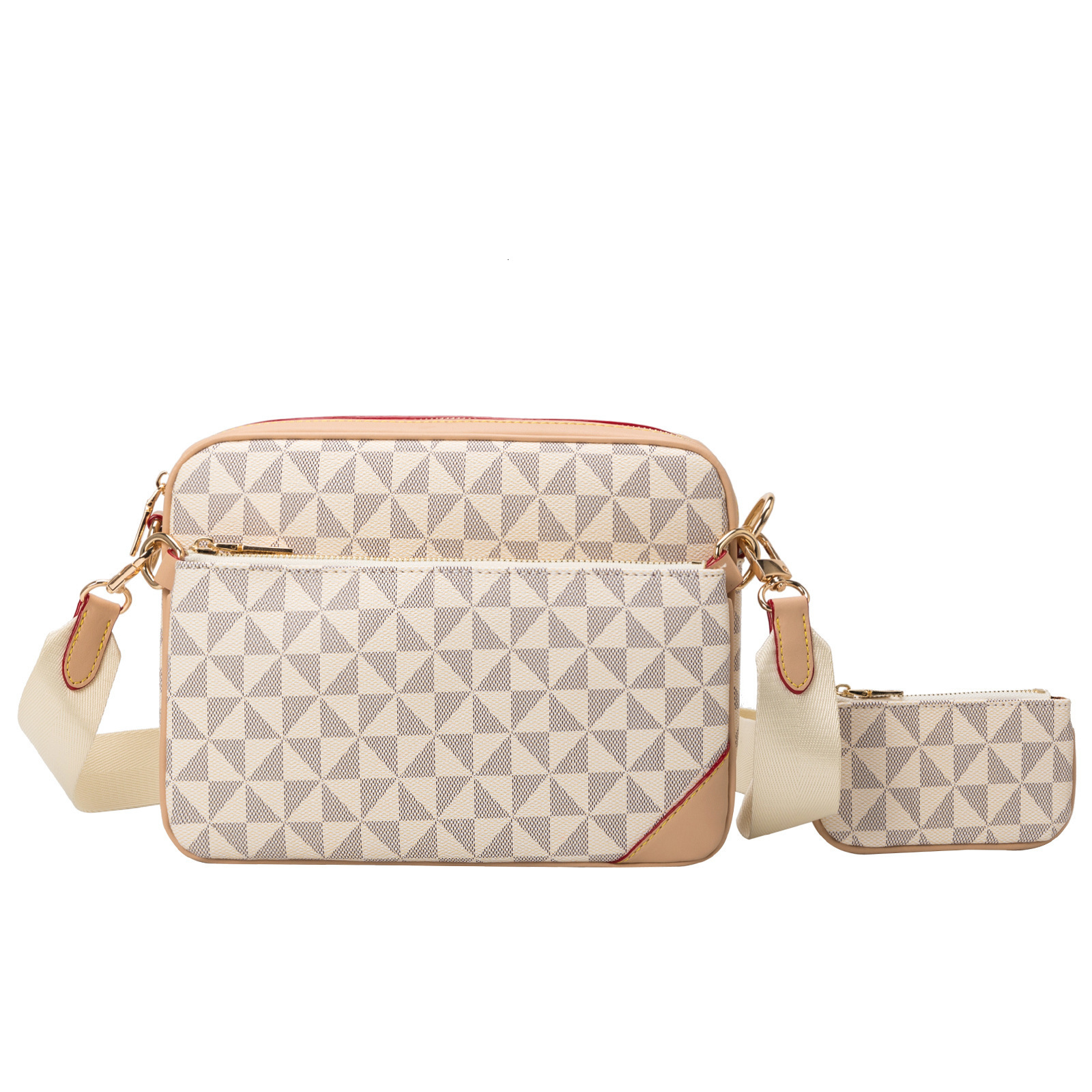 Free Shipping Designer Luxury Fashion Three-in-one Casual Printed Brand Men's Bag New European Retro Printed Single Shoulder Men's Messenger