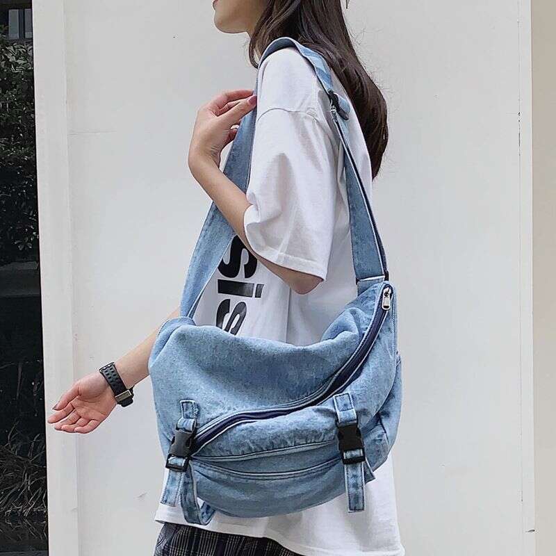 Haruku style shoulder male college students, functional backpack women, crossbody for men, postman bag, ins work bag