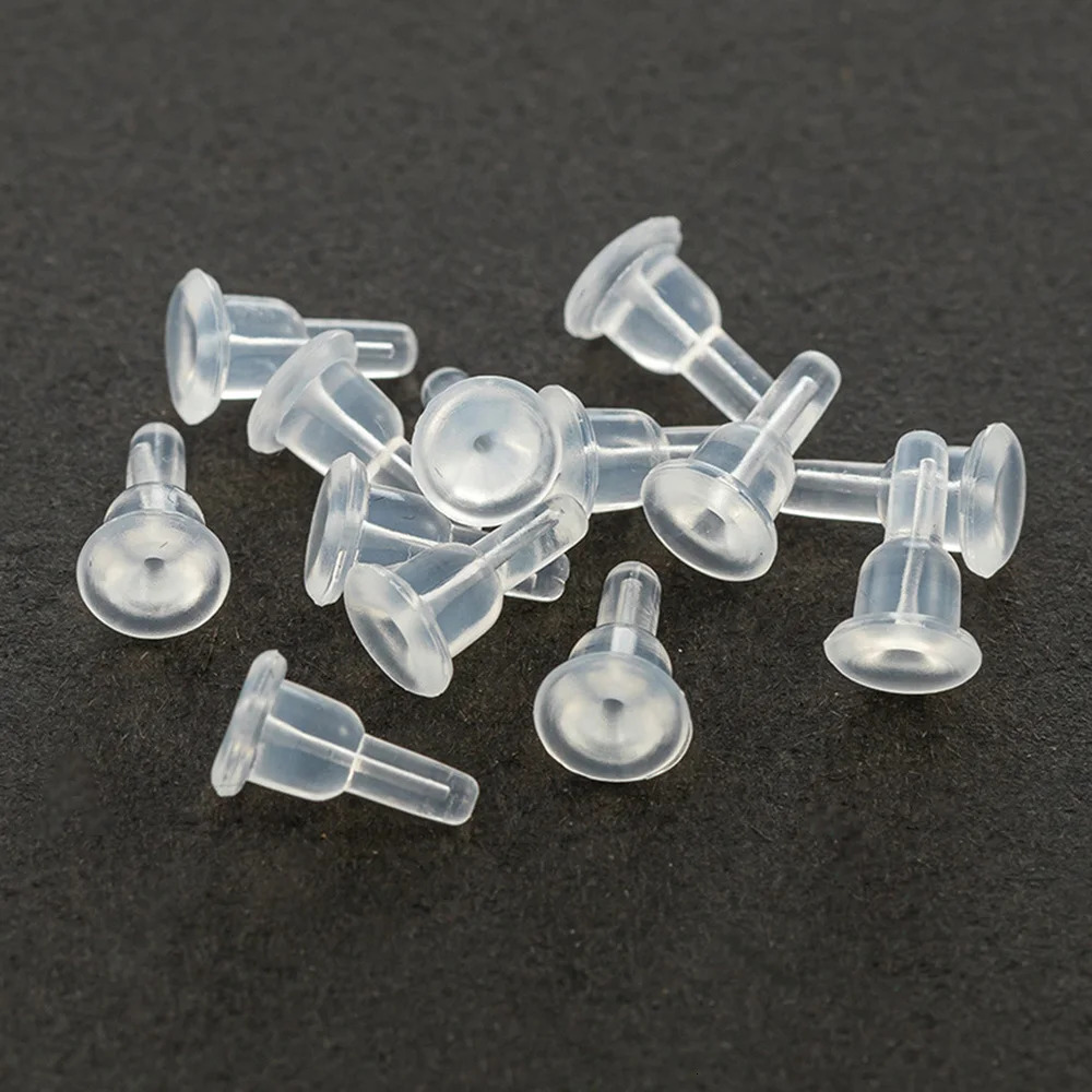 2040pcs Silicone Rubber Ear Back Stoppers Fully Wrapped Plugs For Jewelry Making DIY Earring Accessories 250804