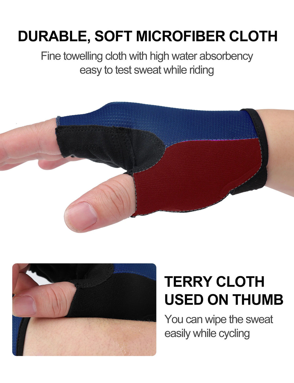 INBIKE Half Finger Cycling Gloves Summer Bicycle Shockabsorption Breathable Mountain Bike MTB Accessories 250729