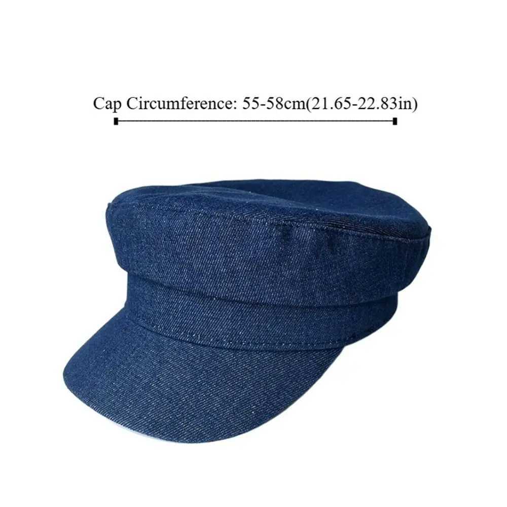 Casual Vintage Denim Berets Newsboy Leisure Octagonal C Flat Women Peaked Hats Girls XJ250807