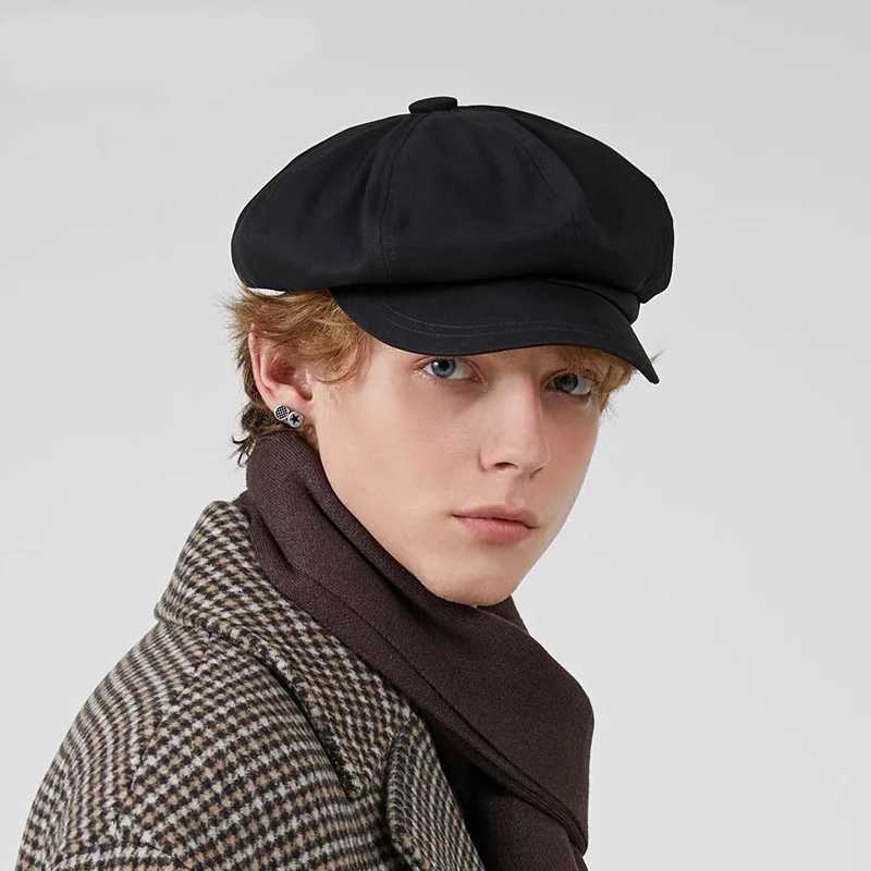 Beret Mens Fashion Spring and Summer Versatile Newsboy C Painters C British Vintage Hat Octagonal C for Men and Women XJ250807
