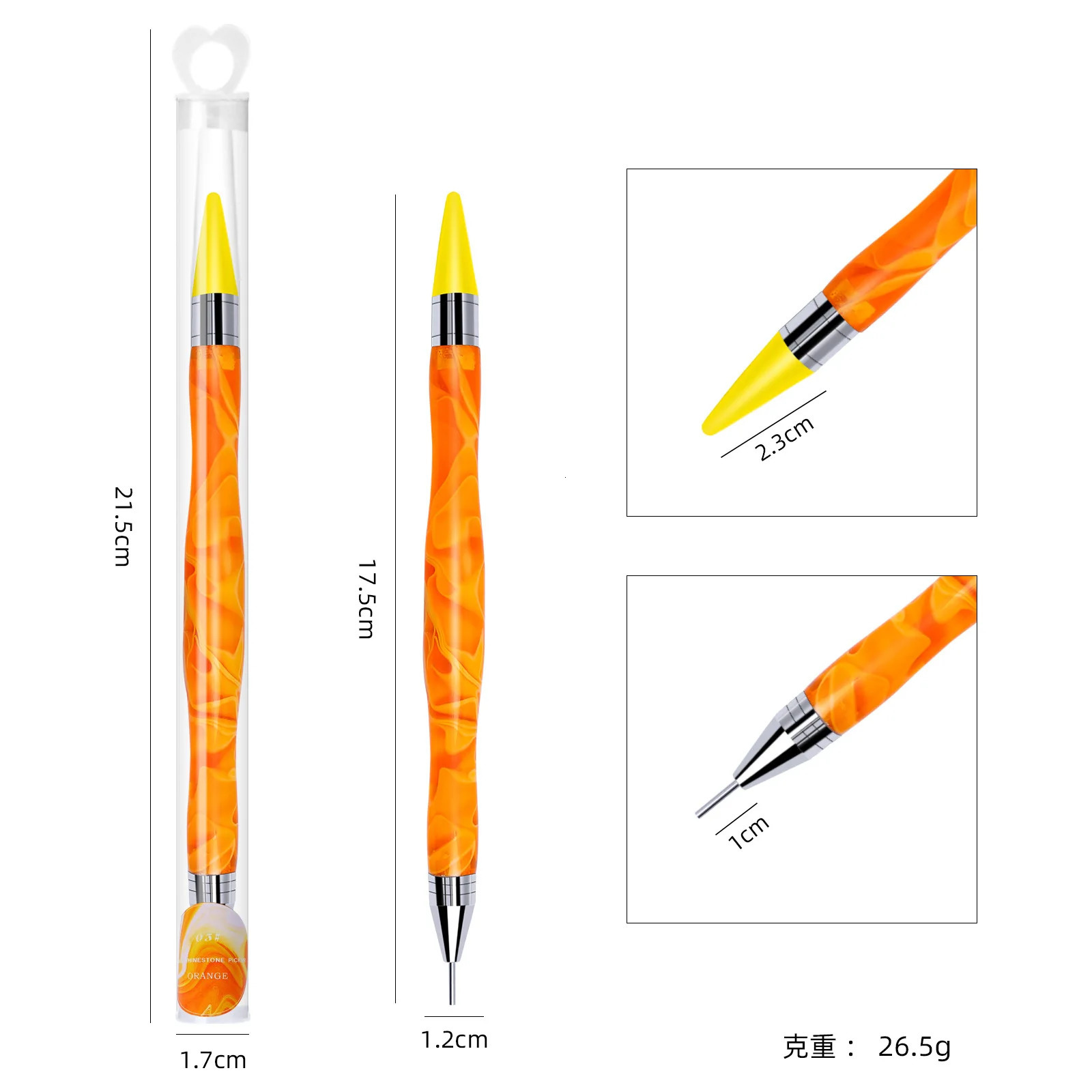 Professional Double Headed Acrylic Nail Art Pen Marbling Printed Painting Dotting Pens Manicure DIY Beauty Tools 250805