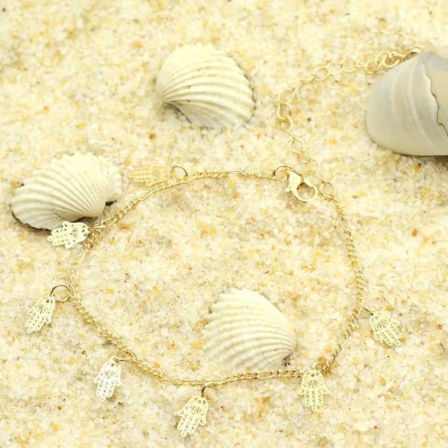 2024 New Women Anklet Classic Fatima Hand Ankle Chain Adjustable Summer Beach Accessories Female Leg Gifts For Her Y250805