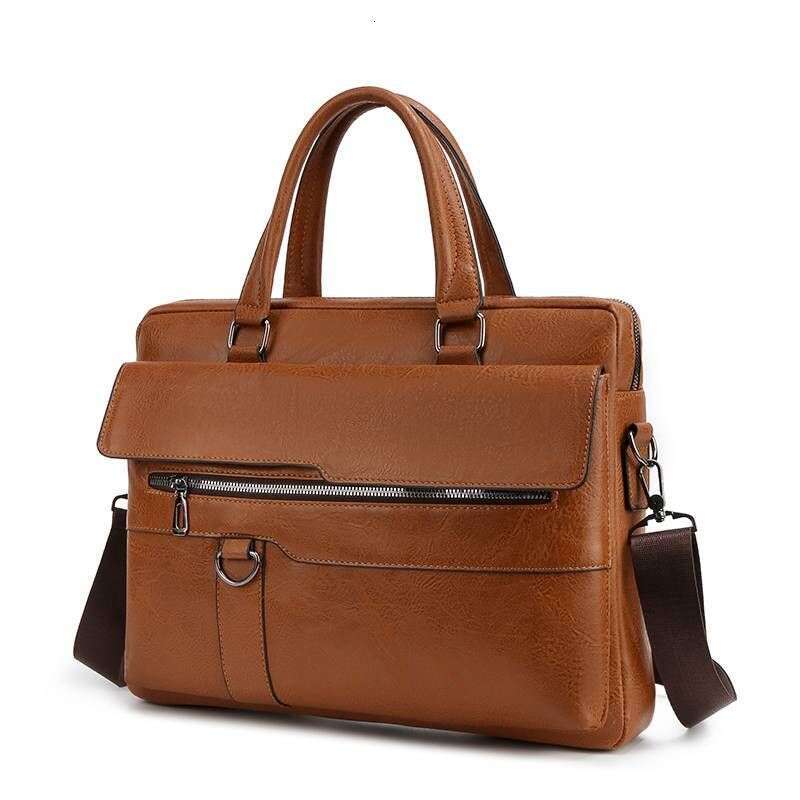 Men's briefcase texture new backpack leisure large capacity business shoulder computer bag handbag crossbody
