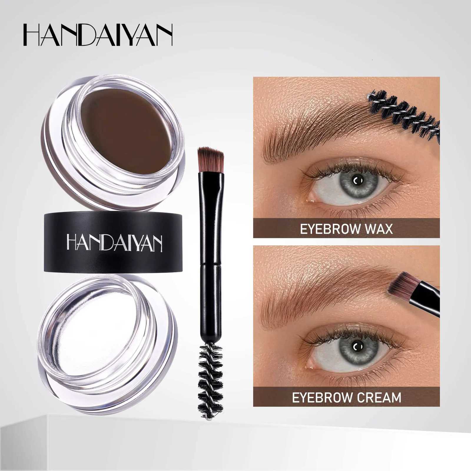 8-Color Matte White Black Wild Brow Styling Eyebrow Shaping Gel Transparent Waterproof Eyebrow Wax 2-in-1 Eyebrow Dye Cream W250807