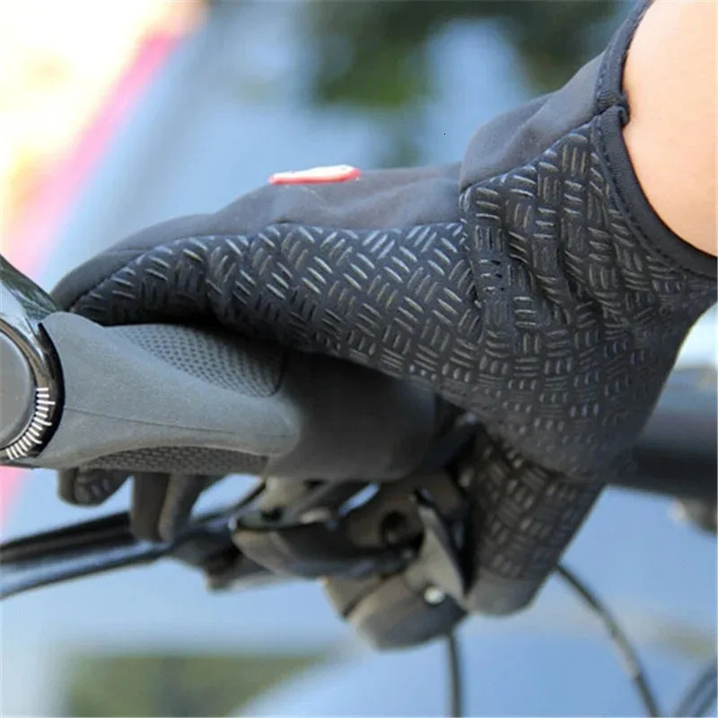 Mens Cycling Gloves Winter Touchscreen Warm Women Bicycle Gym Outdoor Driving Motorcycle Waterproof Thermal NonSlip 250729
