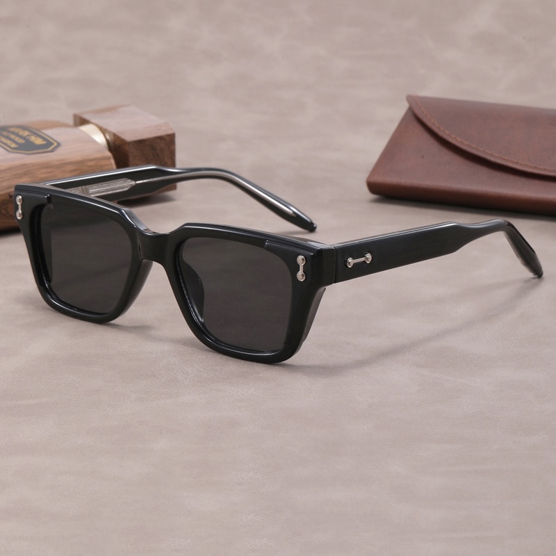 Vintage Square Sunglasses Steampunk Men Women Cyberpunk Thick Glasses Clear Punk Retro Goggles Gothic Y2K Futuristic Cool INS Niche High-end Sturdy Me